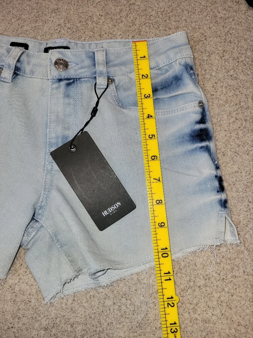 Hudson Jeans Yemisi Cut Off Denim Shorts Light Blue Size 16 Kids/Youth NWT